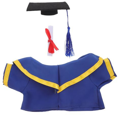 PRETYZOOM 30 Cm Puppe Graduierung Kostüme Plüsch Bär Graduierung Anzug Hut Easy-on/kuscheltier Dress up Outfit