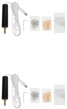 Uonlytech 2 Set Trapano Elettrico Trapano Battente Trapano Multifunzione cacciavite Elettrico Senza Fili Micro Punta da Trapano Trapani elettrici Fai da Te Mini Trapani elettrici plastica