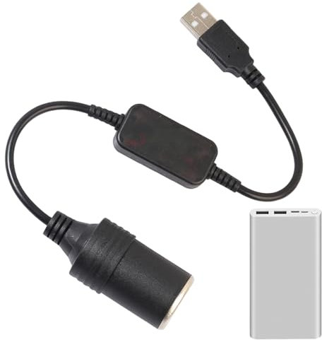 Convertitore USB Per Accendisigari Per Auto, Convertitore Da USB A Presa Accendisigari | Adattatore USB Convertitore Femmina | Adattatore Per Accendisigari Da 5 V A 12 V, Presa Per Prolunga Per Regist