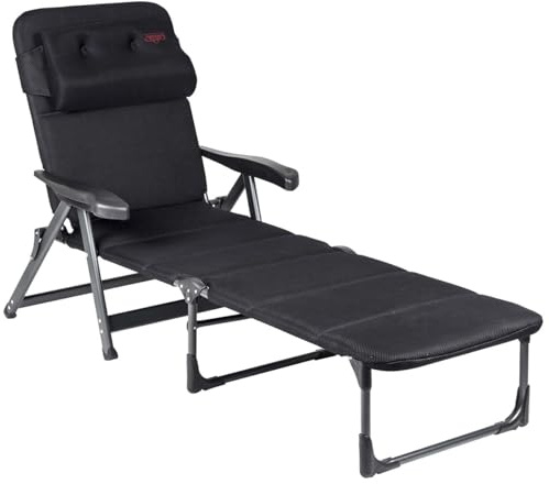 Cama Con Brazos aluminio Pintado 7 pos.Air-Deluxe Con almohada