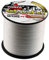 Ashconfish - Filo da pesca intrecciato a 8 fili, super resistente, resistente alle abrasioni, filo intrecciato super lineare, diametro superfino, 100 m, bianco, 100LB/0.55MM