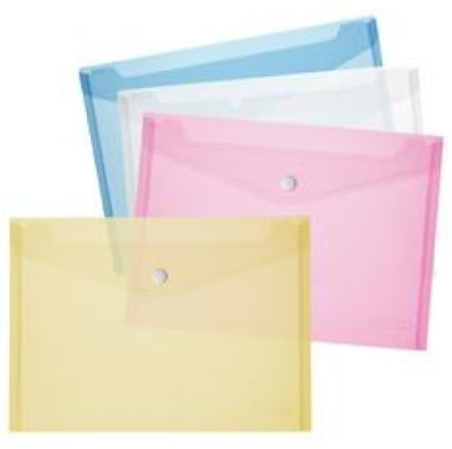 Dokumententasche A5 PP weiß transparent - 6 Stück