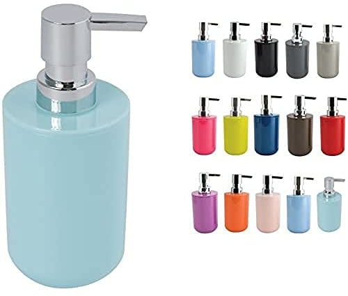 MSV Seifenspender Inagua Flüssigseifen-Spender, Fassungsvermögen 7 x 7 x 16 cm - Pastellgrün