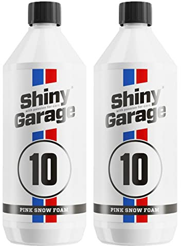 2x SHINY GARAGE Pink Snow Foam Shampoo pinker Schaum Reinigungsschaum 1 L Liter