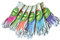 Gartenhandschuhe, Showa Floreo 370, 4 Paar, mit robuster Nitril-Beschichtung, L, 1