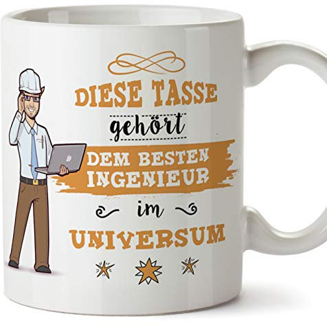 Ingenieur Tasse/Becher/Mug Geschenk Schöne and lustige kaffetasse - Diese Tasse gehört dem besten Ingenieur im Universum - Keramik 350 ml