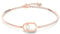 Swarovski Una Armband, Weiss, Roségold-Legierungsschicht