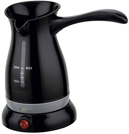 Tubayia - Caffettiera elettrica in Acciaio Inox, 250 ml, per Presa EU Nero