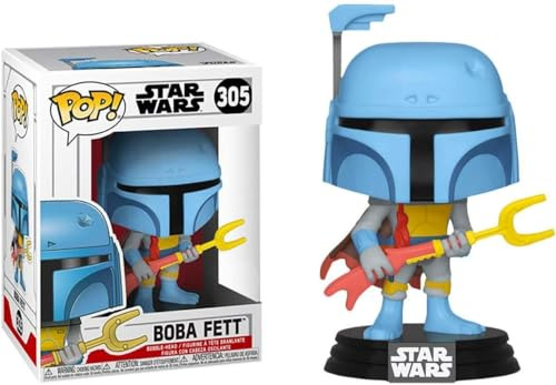 Star Wars Funko POP Boba Fett Exclusive Vinyl Bobble Head #305 [Animated]