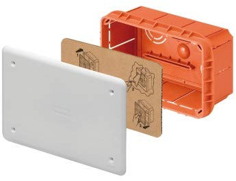 Gewiss Cassetta di derivazione e connessione per pareti in muratura Dimensioni 160x130x70 mm Coperchio Bianco RAL9016 GW48005