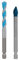 Bosch 2x Set di punte EXPERT HEX-9 Hard Ceramic e Multi Construction (per Piastrelle dure, Piastrelle morbide, Ø 8,0, 8,0 mm, Professional Accessorio Trapano, Trapano/avvitatori rotanti)