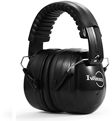 Ear Defenders Adults Ear Protection Noise Cancelling Headphones for Adults Adjustable Headband Noise Reduction Ear Muffs for Working Shooting Hunting Welding Mowing Construction (Black-style02)