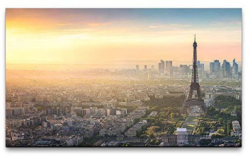 Bilder XXL Paris Skyline 120x70cm Wandbild auf Leinwand