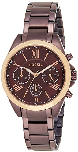 Fossil Damenuhr Modern Courier mit Edelstahl-Armband und Faltschließe BQ3281