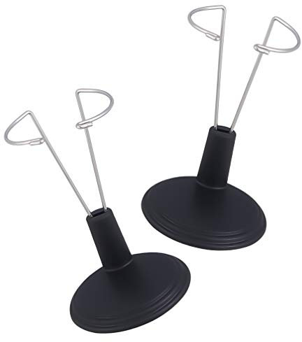TOYANDONA 2 Stück Puppenständer Displayhalter Actionfigur Ständer Displayhalter Puppenhalterung Support Display Rack für Zuhause Schwarz 35Cm