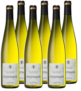 Cave de Turckheim - Gewurztraminer - AOP Alsace - Vin Blanc 2021 - Lot de 6 bouteilles x 75cl
