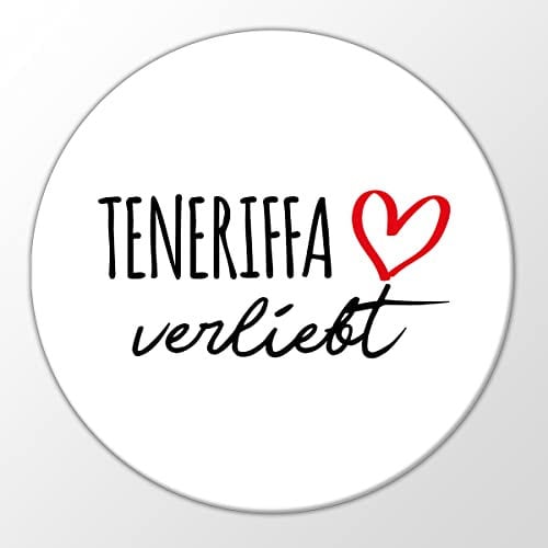 Huuraa Magnet Teneriffa verliebt Geschenk 59mm Flaschenöffner Teneriffa Geschenkidee