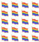 Grevosea 20 Stück LGBT Pins Anstecker Regenbogen Broschen,Gay Pride Pins LGBT Pride Regenbogen Broschen Homosexuell Stolz Broschen Progress Flag Anstecknadel Für Männer Frauen Kleidung Und Taschen