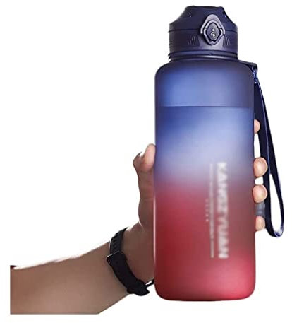 Bouteille Sport Gourde eau Bouteille D'eau De Sport 1500 Ml/50 Oz, Bouteille D'eau De Couleur Graduée De Grande Capacité Avec Échelle Pour Exercice De Fitness/escalade Bouteille eau Reutilisable