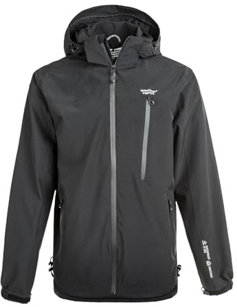 WEATHER REPORT Herren Funktionsjacke Delton W-PRO15000 mit umweltfreundlicher Beschichtung (PFC-Frei) 1001 Black, 2XL
