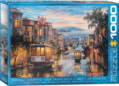 empireposter Straßenbahnen in San Francisco Classic Cable Cars 1000 Teile Puzzle Format 68x48 cm + Deluxe 3er Set Puzzle Zubehör