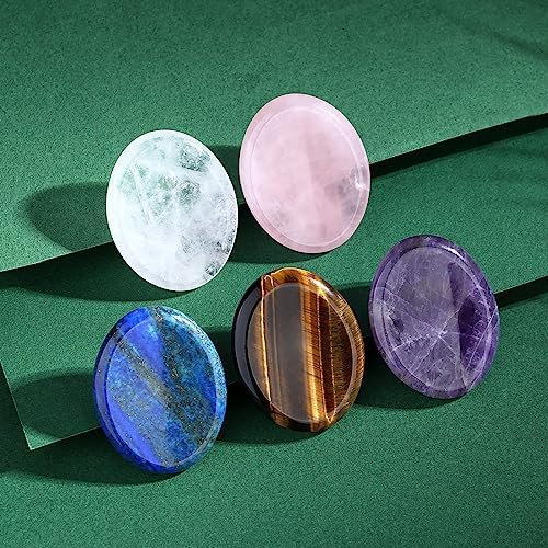 XIANNVXI Karneol Kristalle Steine Kristall Sorgensteine Daumen Edelsteine Heilsteine natürlich poliert Oval Palm Pocket Stein Angst Stress Relief Meditation