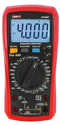UNI-T UT105+ UT107+ UT105 UT107 Automotive Multimeter AC DC Voltage Current Resistance Circuit Capacitor Frequency Temperature Tester(UT105+)