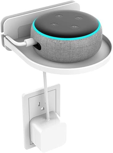 ZahoTse For Google Nest WiFi/TP-LINK ON HUB Wall Mount Holder Google Nest WiFi/TP-LINK ON HUB Stand, Storage Cable Speaker Accessories Rack (White, 1 Piece) ZH01