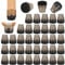 40Pcs Chair Leg Floor Protectors,15-25 mm Silicone Furniture feet Covers Caps with Felt for Chair Table Sofa Legs for Hardwood Floors, No Scratches No Noise