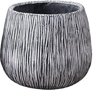 GENHAOSAN Macetas para plantas de interior, sala de estar, maceta grande de cemento, maceta de cemento, adecuada para macetas de orquídeas con agujeros de drenaje, cajas de ventana (tamaño: XL)