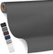 Kunstleder Selbstklebend, 80 x 200cm Leder Reparatur Set für Möbel, Sofa, Autositze, Taschen - Renovierung Kit (Glatt Schwarz Grau)
