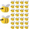 Kapokr 30 Stück Bienen Deko Kleine Filz Bienen Handwerk Dekoration Wollfilz Biene Deko Kleine Bienen Figuren Streudeko Mini Biene für Babyparty Kostüm DIY Handwerk Anhänger Hut Deko