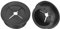 QUARKZMAN 2 Pcs Passe-Câble pour Cordon, 32mm Passe-Câble de Bureau en Caoutchouc Flexible Grommets de Fil Cache-Trou pour Bureau Organisateur de Câbles d'Ordinateur, Noir