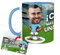 Anak Anak Tazas desayuno Futbol - Taza personalizada con caricatura y nombre - Tazas originales para regalar fanáticos futbol - Taza de futbol Español - Tazas de cafe 350 ML - Regalos (Celta)