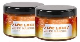 Aloe Locks | Fixierendes Mango-Gelée | Formen & Stylen Ihrer Locken, Zöpfe und Locken | Ultra-pflegende Pflege | Lockert die Haarfaser | für trockenes Haar | Hergestellt in Frankreich | 2 x 300 ml