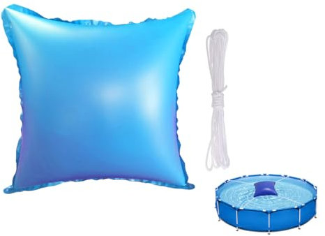 Kellegour Poolkissen Winter,Pool Luftkissen,Luftkissen Pool Winter,Poolabdeckung Winter Rechteckig Aufblasbar,für Natatorien,Aufblasbare Schwimmbäder,Brunnen,Kleine Pools(1.2x1.2M)