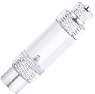 Milisten Co2-blasenzähler Für Aquarien Präzises Kohlendioxidmessgerät Silberfarben Einfacher Rückschlagblasenzähler Schnell- Und Rückschlagventil-regler