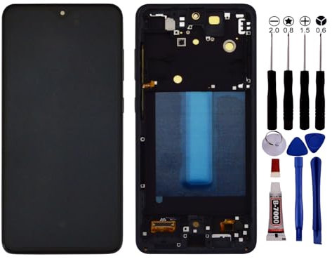 KOMI - Ecran pour Samsung Galaxy S21 FE SM-G990B/DS G990U/E Châssis Noir avec Empreinte