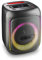 NGS Wild Swag Go - Altavoz Portátil, Compatible con la Tecnología Bluetooth 5.0, True Wireless Stereo, Luces y Pantalla LED, Entrada USB, Audio TF y Auxiliar, 24 x 23 x 30 cm, 80 W, Color Negro