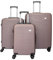 yonsly® Koffer Suitcase Set, Trolley Reisekoffer, Rollkoffer Handgepäck mit 4 Rollen 360°, ABS Hartschalen, Sicherheitsschloss, Weicher Gummigriff, 210D-Futter (3er Set, M,L&XL, Kaffee)