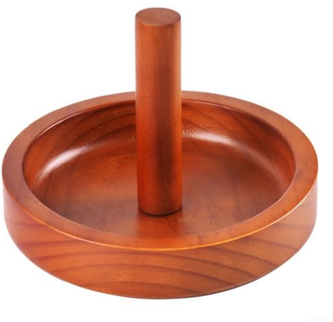 Gdfnmogo Billiard Chalk Holder,Wooden Bowl Style Billiard Chalk Holder,For Billiards Pool Table Accessory,For Room Decor(brown)