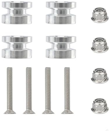DGOINGPI Moteur Bike Valise Lot de 4 entretoises de Fixation pour Coffre de Moto, Fixation Rapide, pour Bagages arrière, boîte à Outils Top Case Moto(Silver 01)