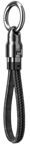 Ladekabel für Telefonkette mit Ring – USB-Stick C Ladekabel | 240 W PD3.1 Schnellladekabel | Mini Typ C Kabel tragbar für Reisen, Port-Backup-Ladung