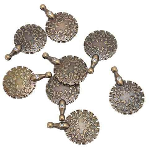 Keenso Pendentif Coupe-Fil de Forme Ronde, Outil de Coupe-Fil Durable et Portable pour les Projets D'artisanat de Couture, 8 Pendentifs de Fil pour un Usage Domestique