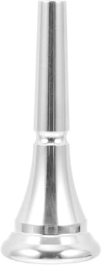 Alasum Versilbertes Waldhorn Mundstück Ersatz Horn Mouth Geeignet für Anfänger und Profi Spieler Langlebig Elegant Verarbeitet für French Horn Übung und Performance