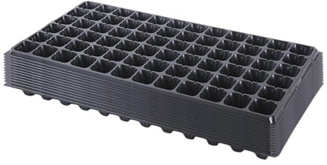 Ioensy 12 Pezzi Vassoio Coltivazione Piantine Vassoio Germinazione Vassoio Propagazione Vassoio Microgreens Resistente Riutilizzabile con Ampio Spazio Radici, 72 Celle