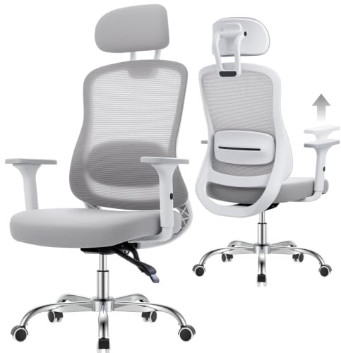 naspaluro 150kg Bürostuhl Ergonomisch Netzbezug 3D Armlehnen