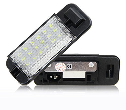 2 x LED Kennzeichenbeleuchtung Weiß 3528 18-smd DC 12 V für E36 (1992–1998) 318i 318is 318ti 320i 323i 325i 325is 328i M3
