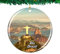 Weekino Brasilien Jesus Christs Statue Rio de Janeiro Weihnachtsverzierung Stadt Reise Souvenir Sammlung Doppelseitig Porzellan 2,85 Zoll Hängende Baumdekoration