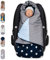 ULLENBOOM Einschlagdecke Babyschale, 100% OEKO-TEX Materialien, Blau Hellblau Grau (Made in EU) - Babydecke für Kindersitz oder Kinderwagen, kuschelige Decke für Babys, Ideal für Herbst und Winter